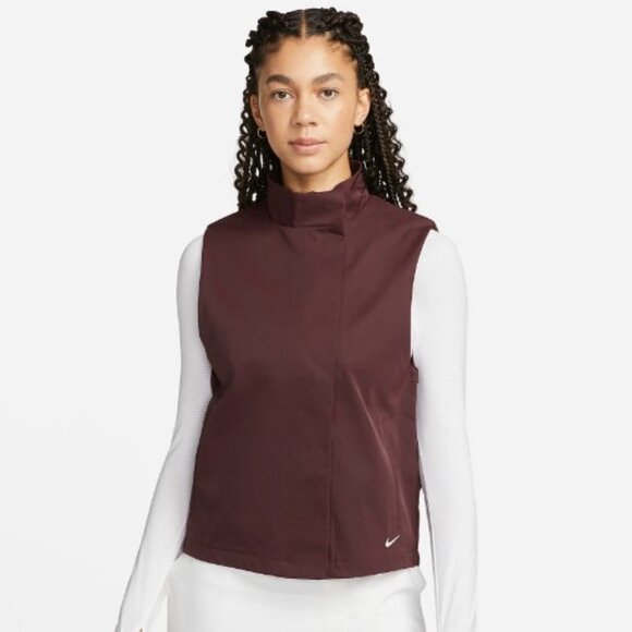 Nike Repel Women's Burgundy Water Resistant Performance NWT‎ Golf Vest Size XS - Picture 1 of 9